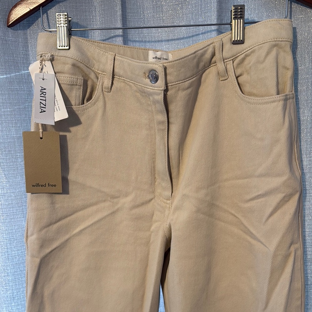 Aritzia Wilfred Free Beige Pants